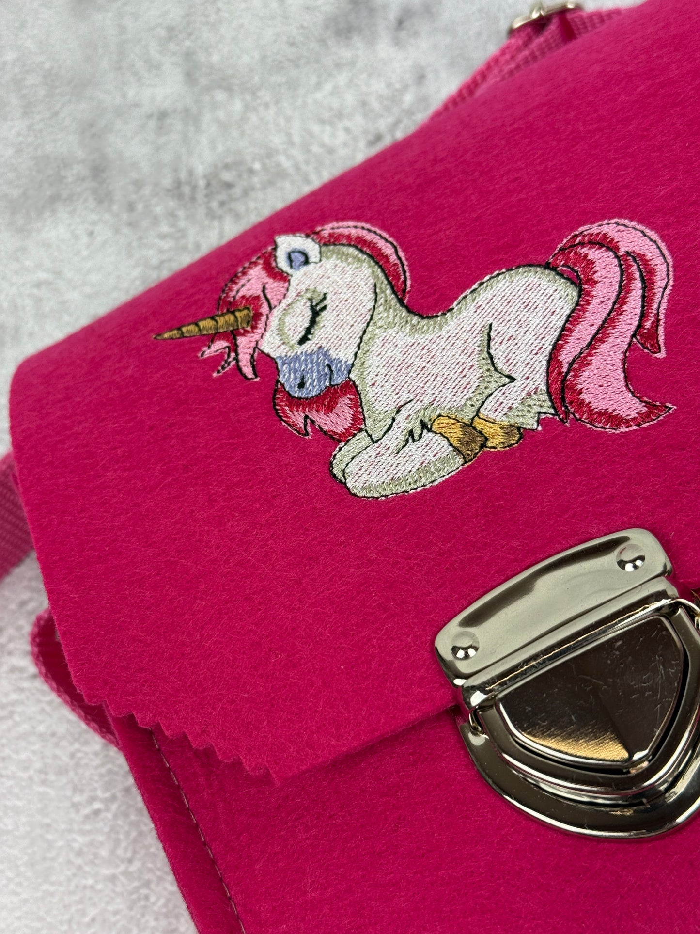 Handgefertigte Kinderhandtasche „Einhornzauber“