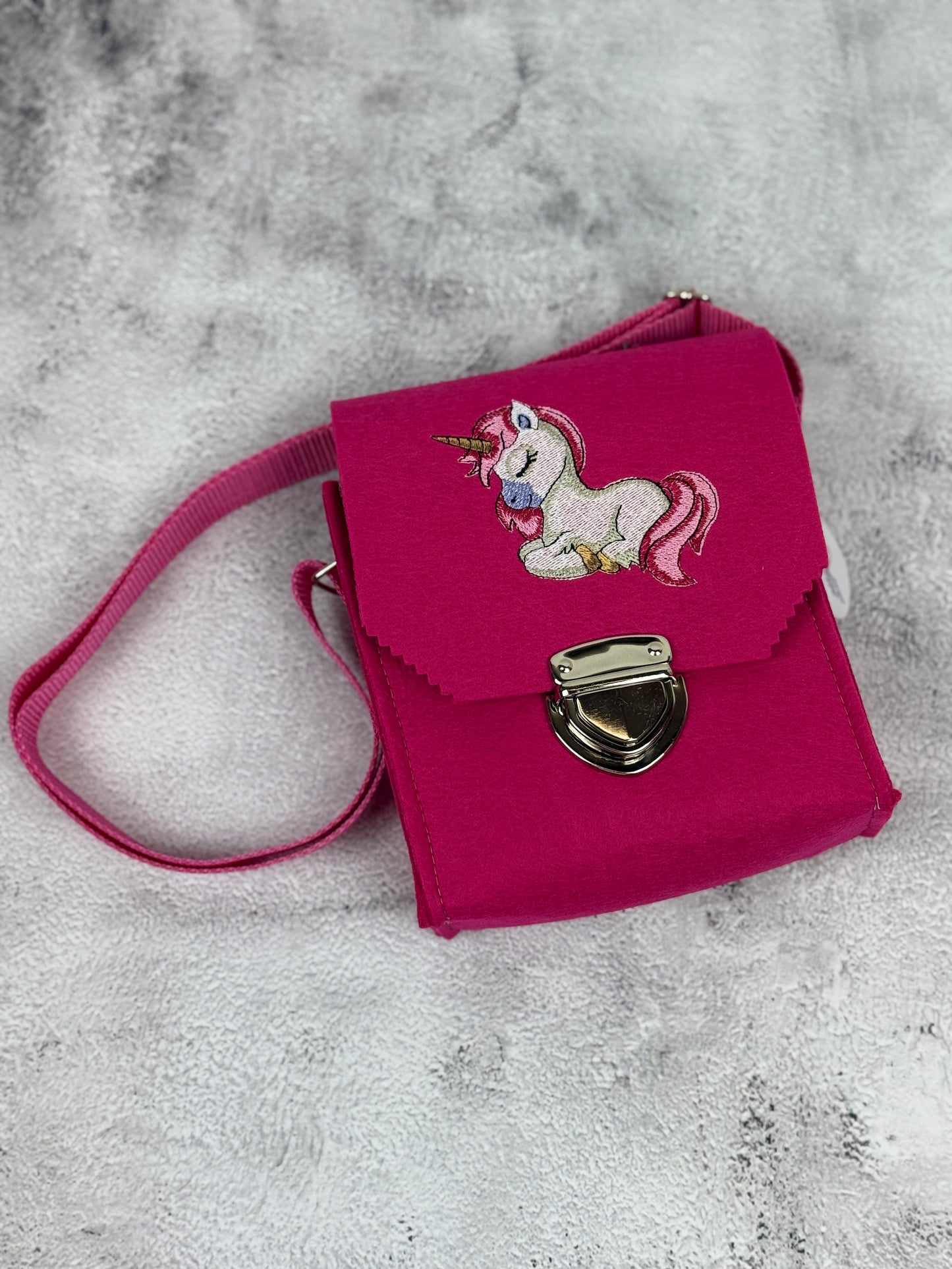 Handgefertigte Kinderhandtasche „Einhornzauber“