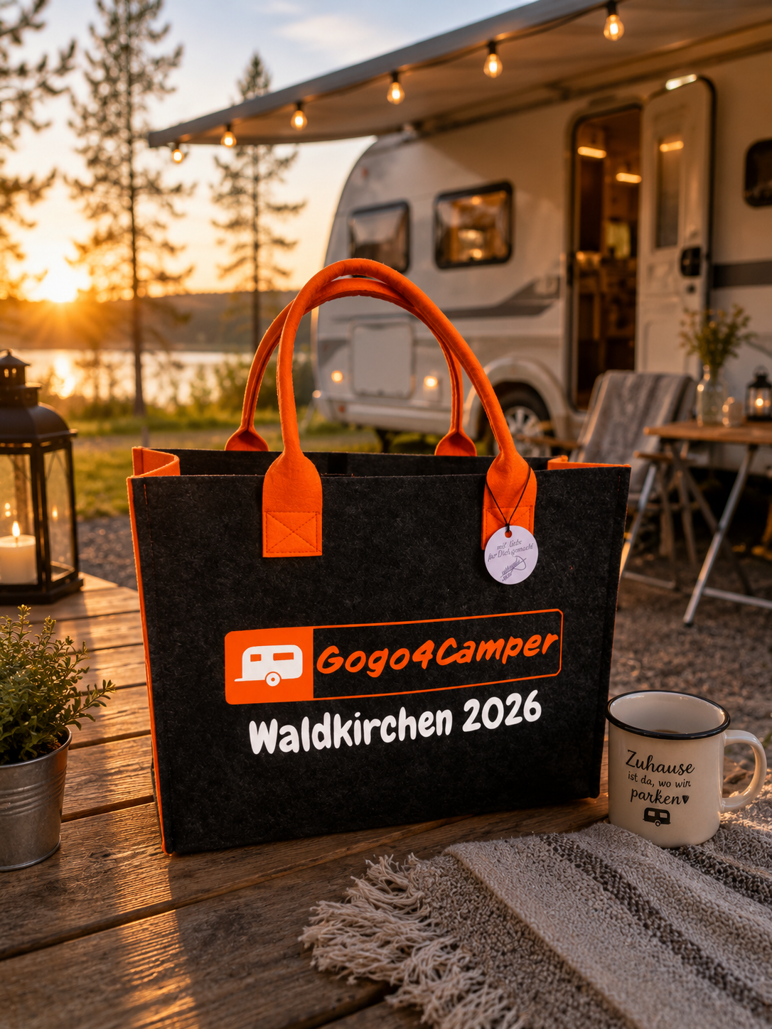 Gogo4Camper Filztasche „Waldkirchen 2026“ – Limitierte Event-Edition