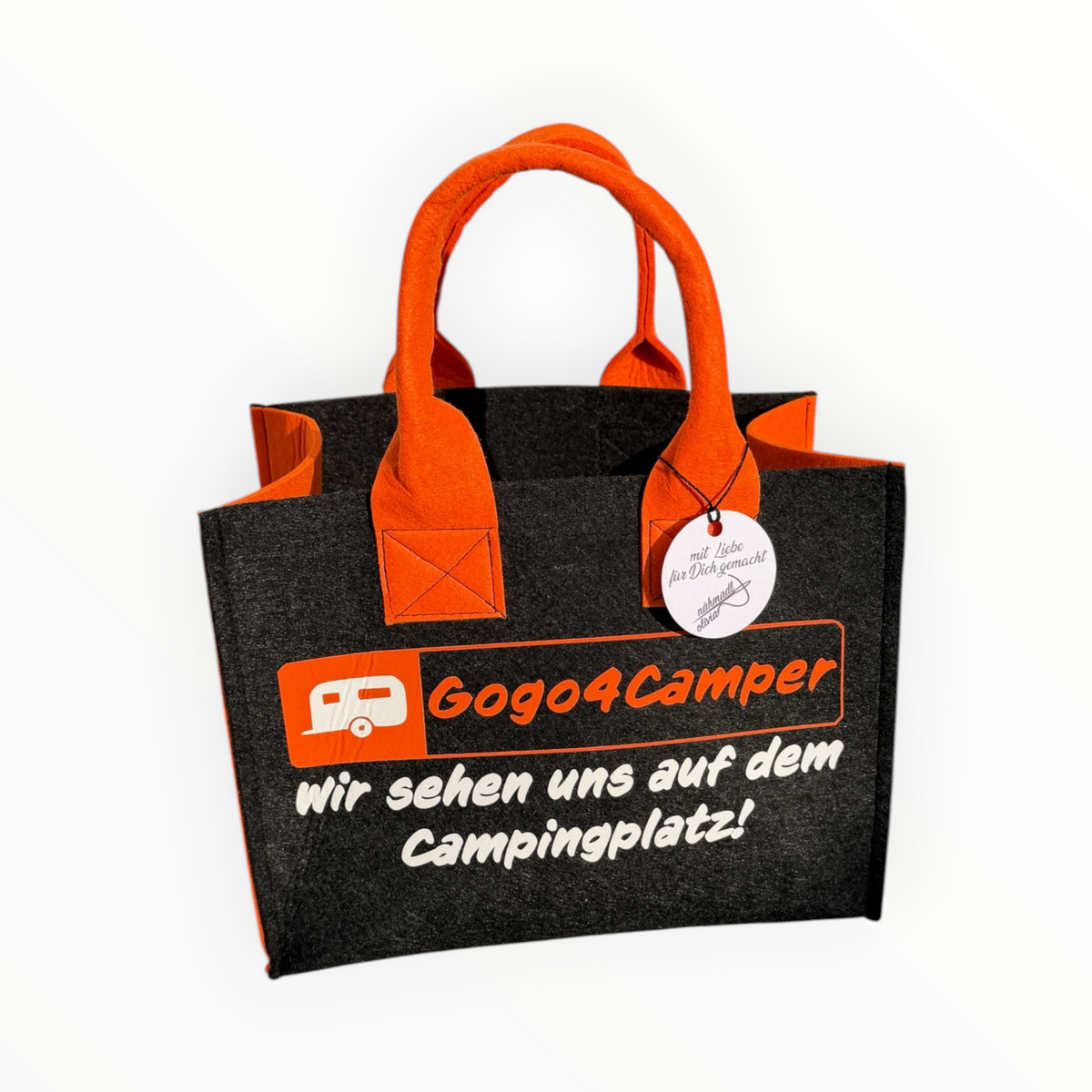 Gogo4Camper Kids Filztasche – „Wir sehen uns auf dem Campingplatz!“ | 2. Edition